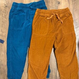 Carter's Kids Corduroy Joggers - Blue and Orange